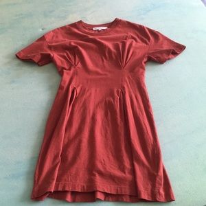 Rust colored t shirt dress